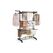 Songmics Standtrockner Schwarz 126.6x64.2x169.2 cm, Stahl, Kunststoff