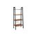 Vasagle Regal, Schwarz-Braun, Stahl Spanplatte, 56x34x137.5 cm (LxBxH)