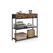Vasagle Konsolentisch Schwarz-Braun 76x24x79.9 cm, Spanplatte, Stahl