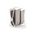 Simplehuman Wäschekorb double, 2x70 L Weiss-Beige, 100% recyceltem Polyester