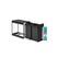 Songmics Abfalleimer ausziehbar, Schwarz 48.6x25.6x44 cm, Stahl, Kunststoff