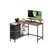 Vasagle Bürotisch braun-schwarz Ecktisch 115x105cm, 2 Schubladen, Aufsatz