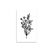minink Tattoo Lilien Blumenstrauss Grösse: M (3.1 cm x 6.3 cm)
