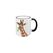 CN Tasse Giraffe 330 ml schwarz, 8.3x9.7 cm (DxH)