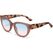 OKKIA Sonnenbrille SILVIA PINK HAVANA - Blue Pink Lens