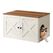 Feandrea Katzenhaus für Katzentoilette 80x53x50 cm (LxBxH), Holz