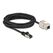DeLOCK Kabel RJ45 Stecker zu Keystone Modul RJ45 Buchse Cat.6A 5 m schwarz