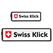 Swiss Klick Kennzeichenhalterset Langformat Schwarz