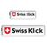 Swiss Klick Kennzeichenhalterset Langformat Chrom Glanz