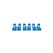 Tractive Hunde Tracker GPS LTE Klammern 3Stk., blau