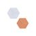 Jesmonite Giessform Silikon Topfuntersetzer 16x14cm, Hexagon