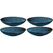 Mäser Speiseteller Tiles tief 4 Stück, 22 cm, Classic Blue