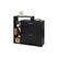 Relaxdays Schuhschrank mit 2 Klappen Schwarz