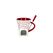 Nouvel Schokoladenfondue - Set candy sticks,weiss/rot, 3-teilig