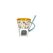 Nouvel Schokoladenfondue - Set easter world,weiss/gelb, 3-teilig
