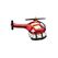 creanorm CN Weihnachtskugel Helikopter Glas