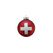 creanorm CN Weihnachtskugel Kugel Schweizerkreuz Glas