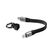 onit Schlüsselanhänger Flat USB-C black Ladekabel USB 4 V2 80G 240W 8K@60Hz 0.13m