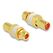 DeLOCK Audio Adapter Cinch Buchse zu Buchse zum Einbau, Farbring rot