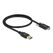 DeLOCK SuperSpeed USB 10 Gbps (USB 3.2 Gen 2) Kabel Typ-A Stecker zu USB Type-C Stecker mit Schrauben seitlich 0,5 m