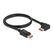DeLOCK DisplayPort Kabel Stecker gerade zu Stecker 90° links gewinkelt 8K 60 Hz 1 m