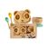 pandoo Kindergeschirrset Bambus, Silikon