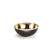 Holly & Jolly H&J Dekoschale Gold-Schwarz, D:20 cm Kunststoff