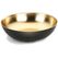 Holly & Jolly H&J Dekoschale Gold-Schwarz, D:37 cm Kunststoff