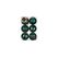 Holly & Jolly H&J Weihnachtskugel Green Noble, 6 Stück Kunststoff, D: 8 cm