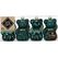 Holly & Jolly H&J Weihnachtskugel Teddybär Noble Green 4 Stück, 8 cm, Kunststoff