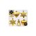 Holly & Jolly H&J Weihnachtskugeln Royal Gold, 6 Stk. verschiedene Formen, 8 cm, Kunststoff