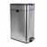 MAUL 9504094 Abfallbehälter Rechteckig Edelstahl Schwarz, Silber