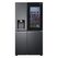 LG InstaView GSXV91MCAE Side-by-Side Kühlkombination Freistehend 635 l Schwarz
