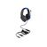 DeLOCK Gaming Headset Over-Ear mit 3,5 mm Klinkenstecker und blauem LED Licht für PC, Notebook und Spielekonsolen