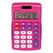 MAUL MJ 450 Taschenrechner Tasche Display-Rechner Pink, Farbe: Pink