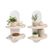 Relaxdays Wandregal Boho 2 Ablagen