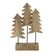 CHALET 600-129543 Dekorative Statue & Figur Natürlich/Natur, Schwarz Metall, Holz