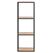 Actona Seaford Schweberegal Wandverteiler Stahl, Papier Schwarz, Braun