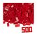 Simba Toys Blox - 500 8er Bausteine rot - kompatibel mit bekannten Spielsteinen