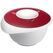 Westmark Rührschüssel mit zweigeteiltem Deckel, 2,5 l, rot