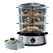 Russell Hobbs 19270-56 Dampfgarer 3 Korb/Körbe Freistehend 800 W Schwarz, Edelstahl