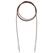 Prym 223993 Stricknadel Rundstricknadel Braun, Stahl