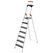 Hailo 8050-707 Leiter Klappleiter Aluminium, Schwarz