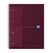 Oxford International Notizbuch A4+ 80 Blätter Burgund