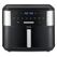 Trisa Crunchy Fry Pro Doppel 10 l Eigenständig 2400 W Heißluftfritteuse Schwarz, Silber