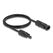 DeLOCK DL4 Solar Kabel 4 mm² Stecker zu Buchse 1 m schwarz, Länge: 1 m