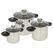 Bo-Camp Elegance Compact 3 Topf-Set 6 l Silber
