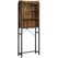Vasagle BTS003B01 Regal Regalboden Freistehend Partikelbord, Stahl Schwarz, Braun