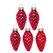 Inge‘s Christmas Decor 12001P045 Christbaumschmuck Kugel-Weihnachtsschmuck Glas Rot 12 Stück(e)