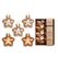 Inge‘s Christmas Decor 16410 P047 Weihnachtlicher Sternenschmuck Glas Gold 8 Stück(e)